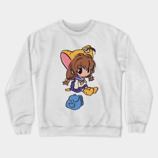 I draw very smol pastel puchiko / di gi charat Crewneck Sweatshirt